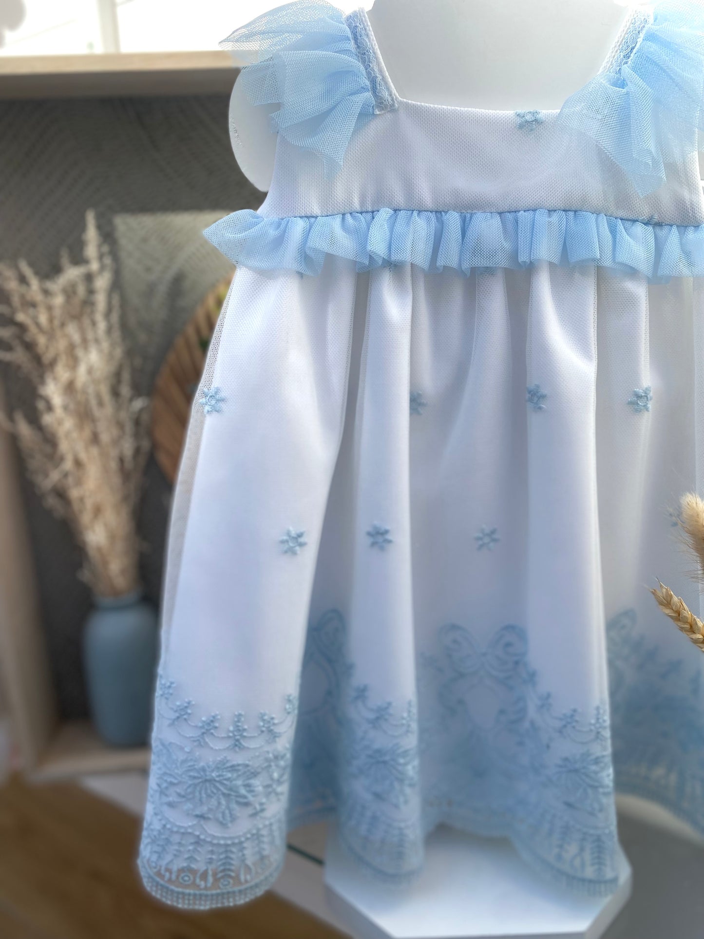 Abito fiocco azzurro