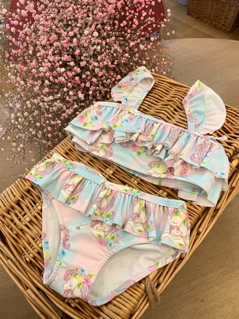 COSTUME DUE PEZZI UNICORNI