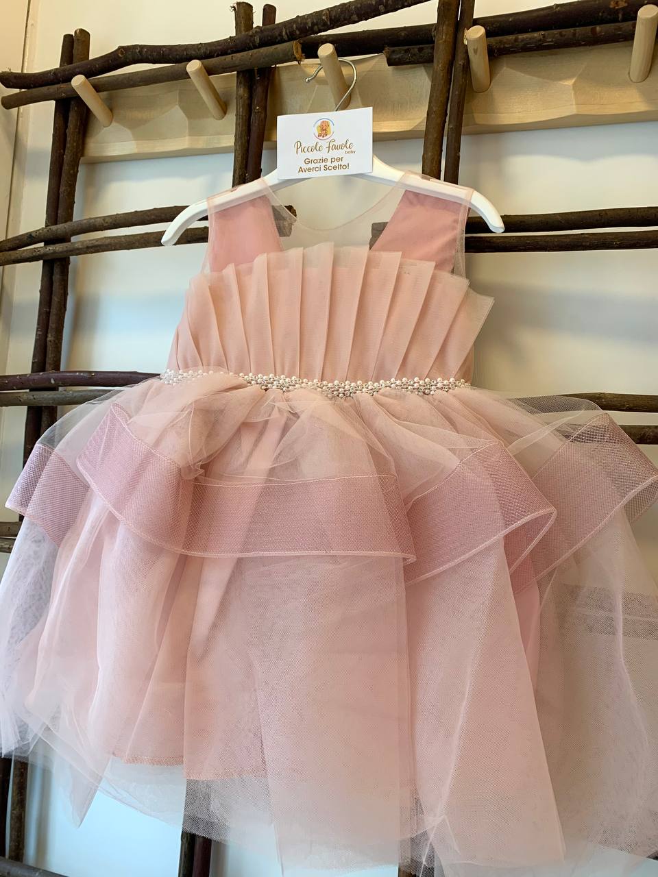 ABITO PERLA DAMINA ROSA