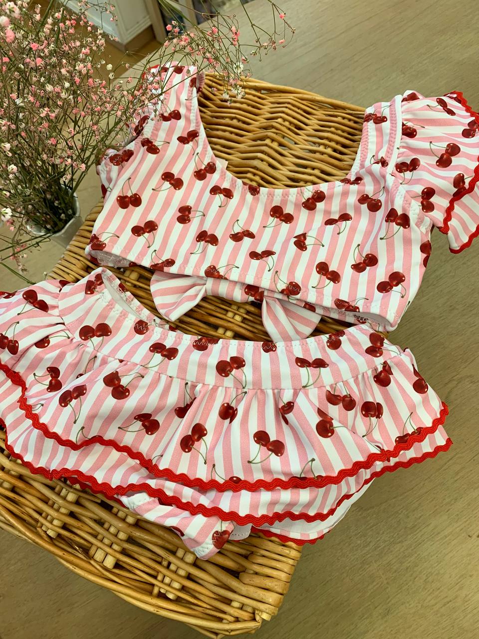 COSTUME DUE PEZZI CILIEGE