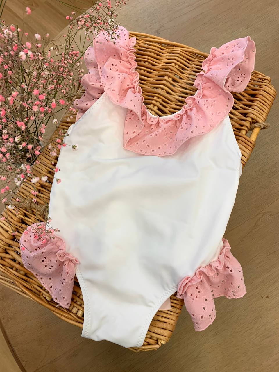 COSTUME INTERO ROUGE PIZZO SAN GALLO ROSA