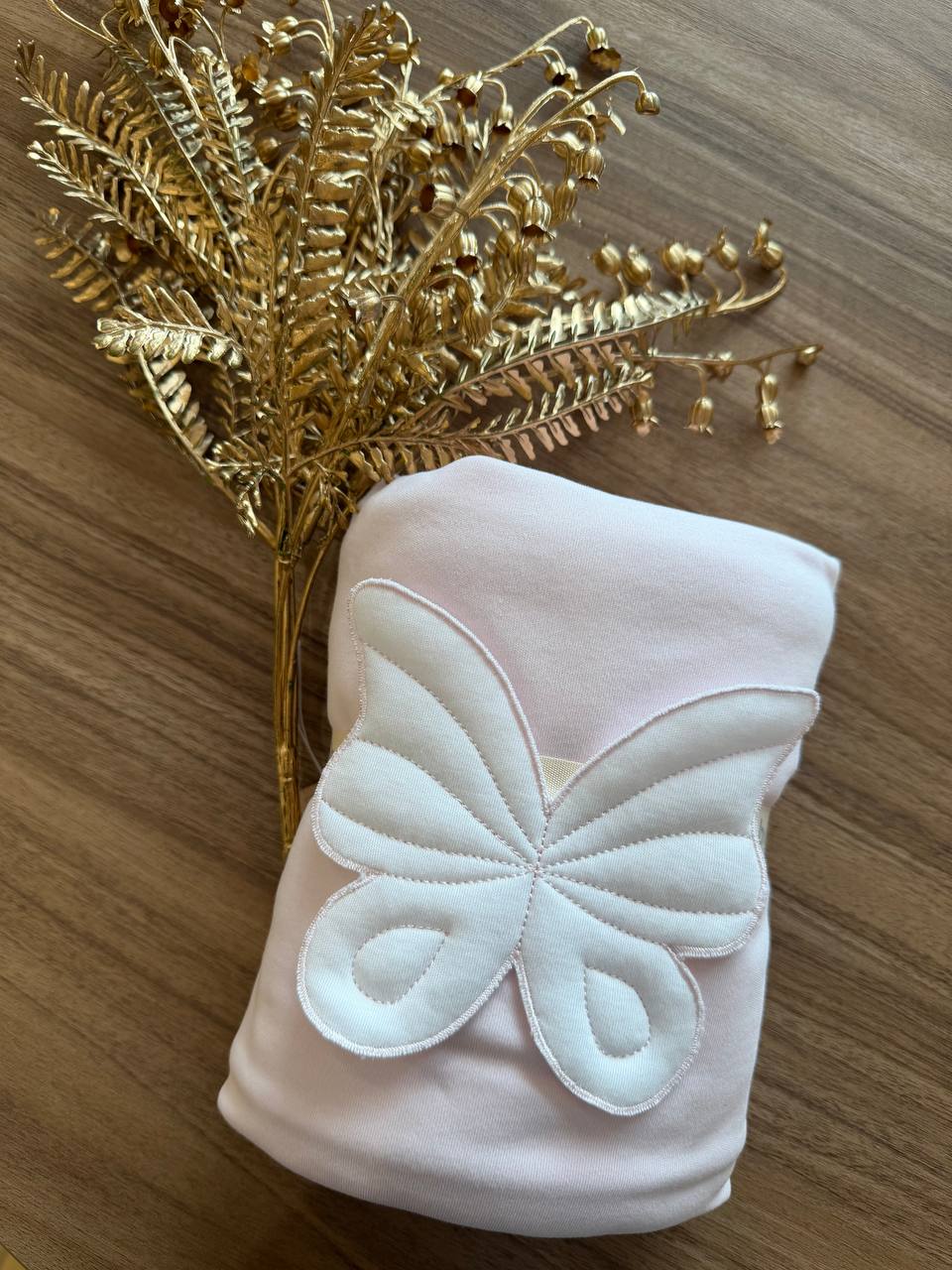 COPERTA BUTTERFLY ROSA BABY GI