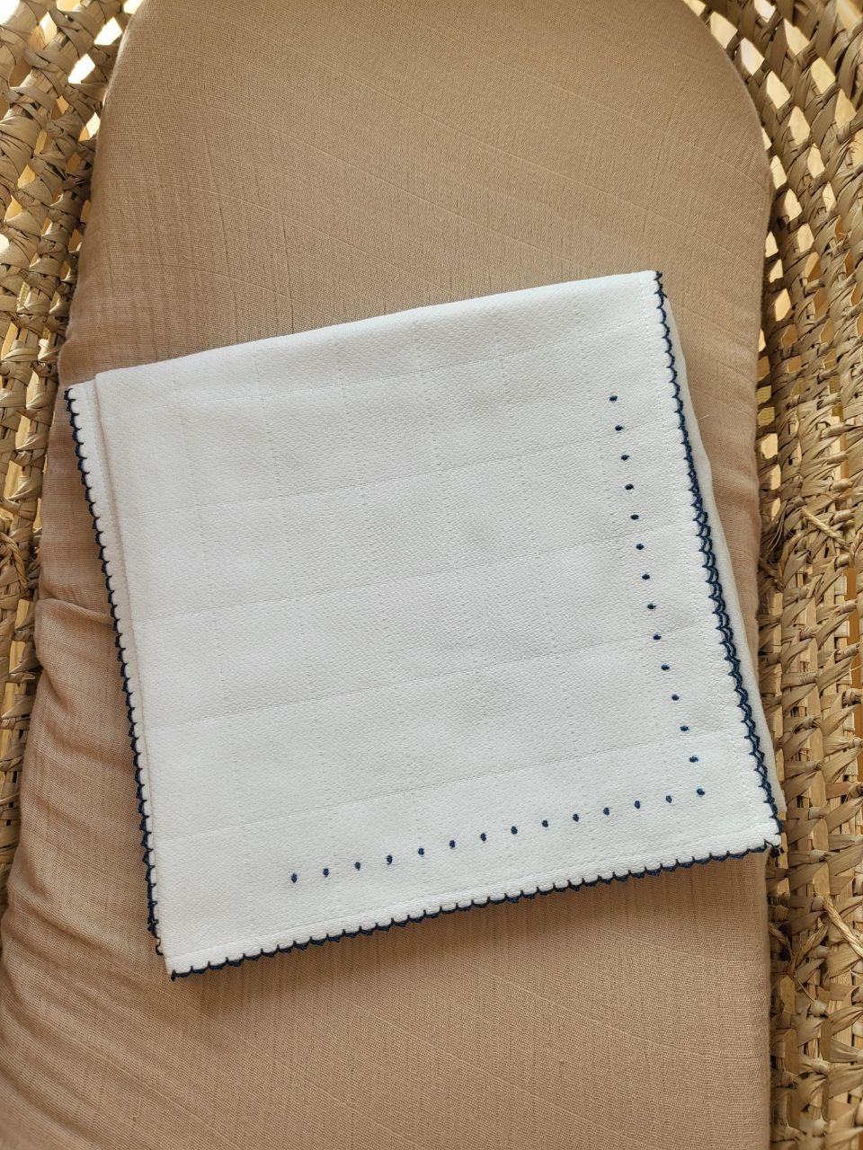 MUSSOLA PUNTO BIANCA-BLU BABY GI