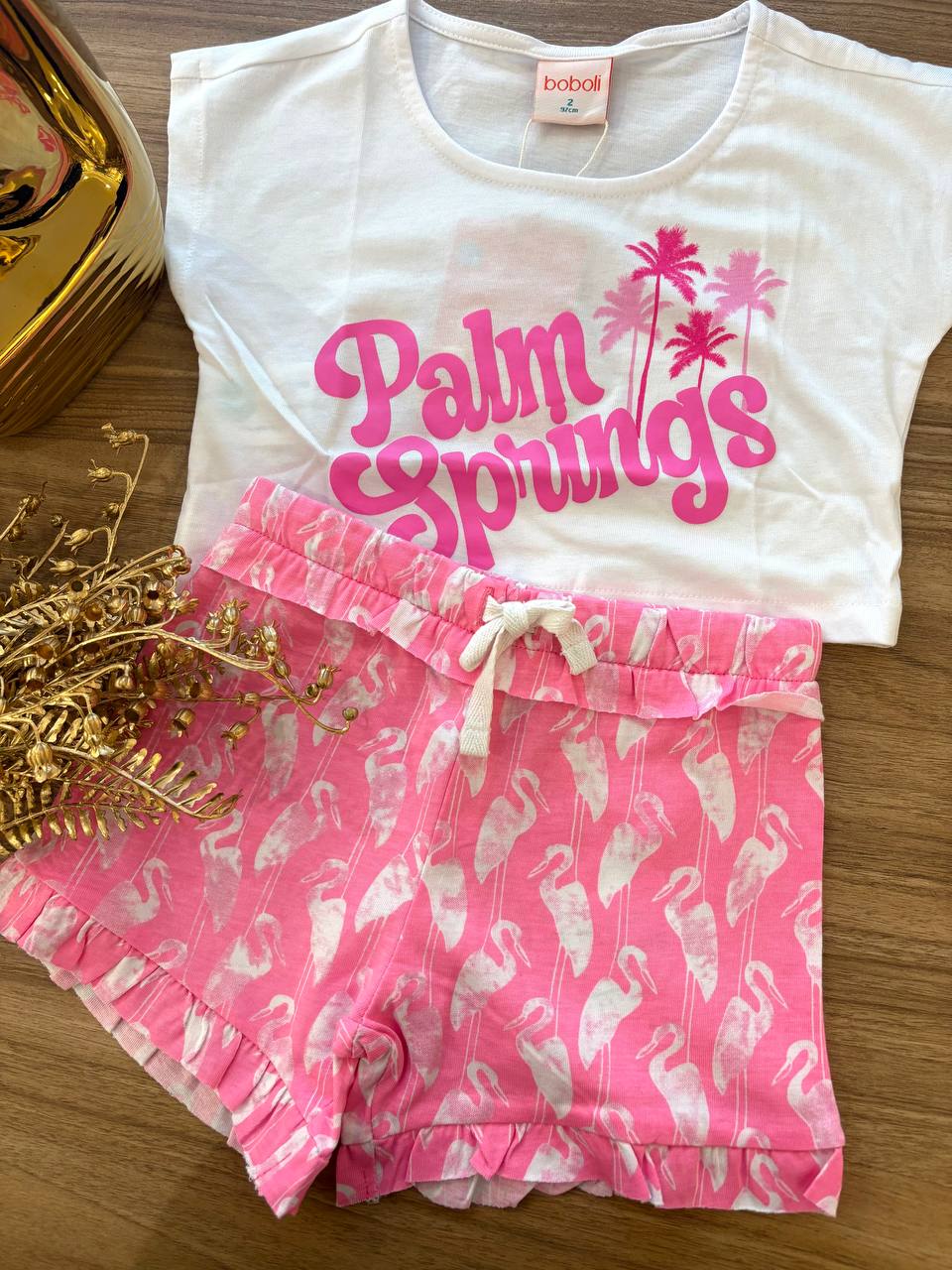 COMPLETO PALM SPRINGS FUCSIA FLUO BOBOLI