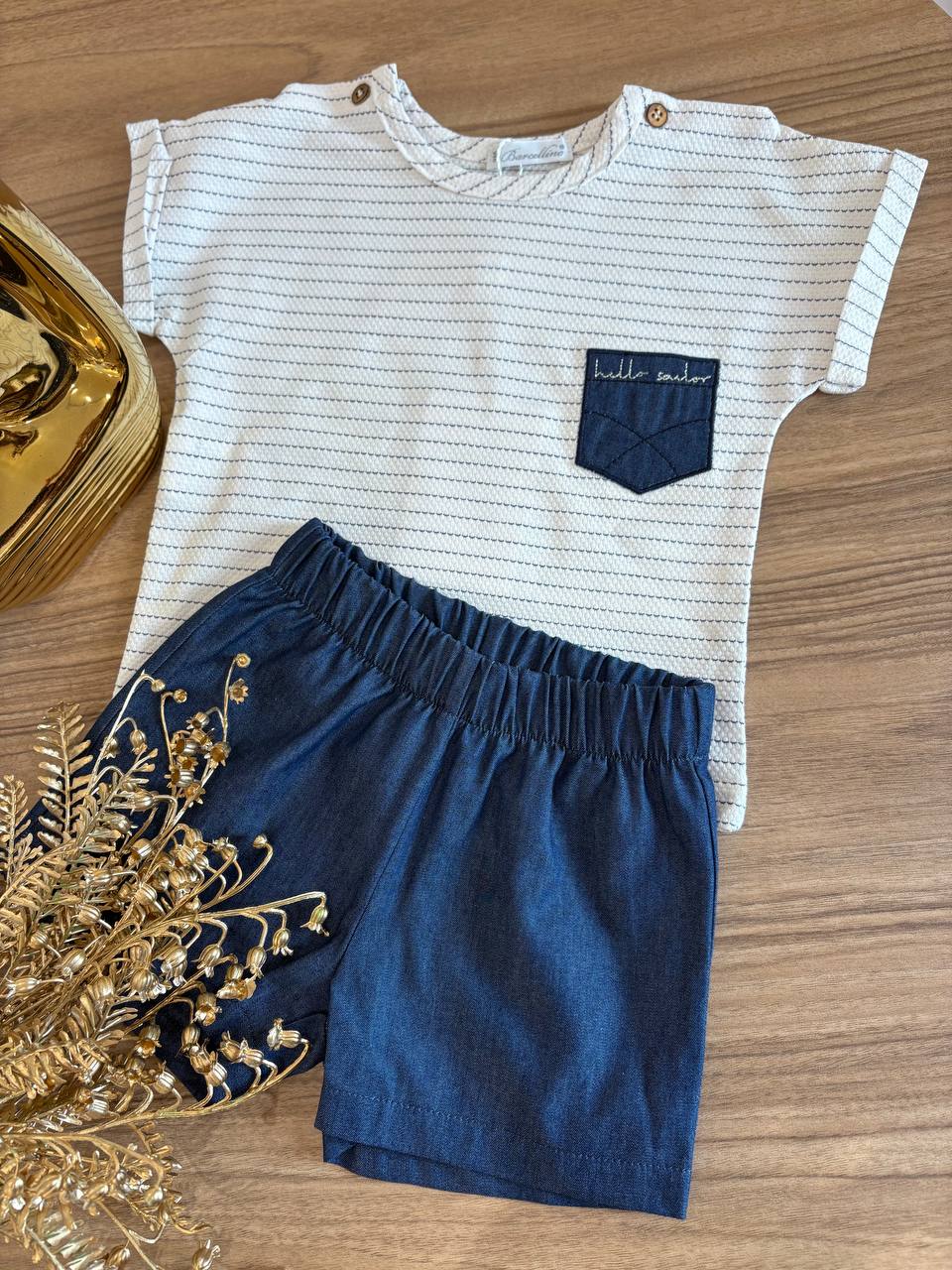 COMPLETO A RIGHE BLU BARCELLINO