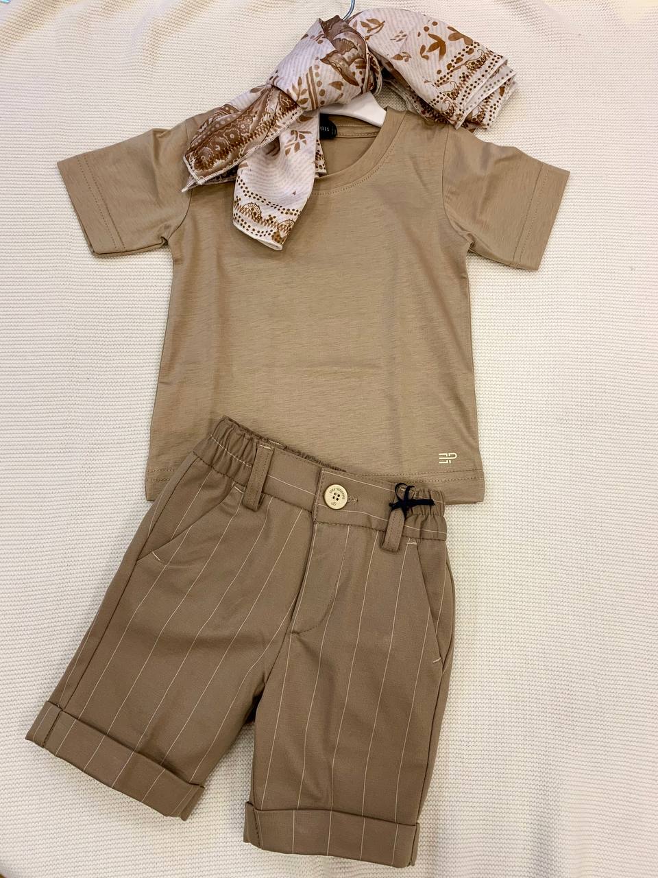 PANTALONE BEIGE A STRISCE EMANUEL PRIS