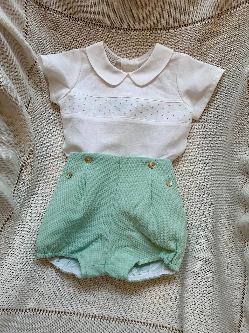 PAGLIACCETTO IN COTONE VERDE ACQUA PAZ RODRIGUEZ