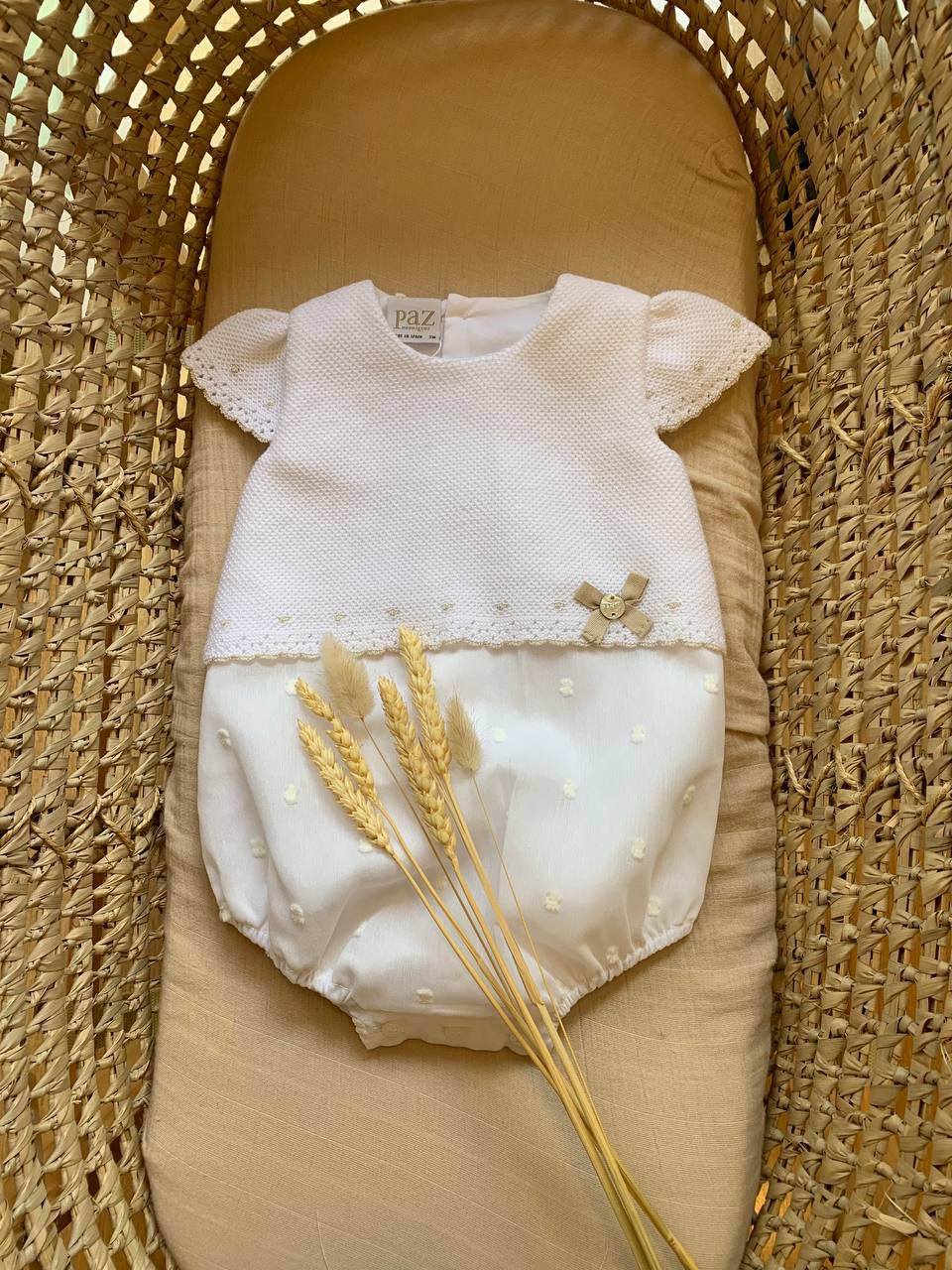 PAGLIACCETTO FIOCCO IN FILO-COTONE BIANCO PAZ RODRIGUEZ