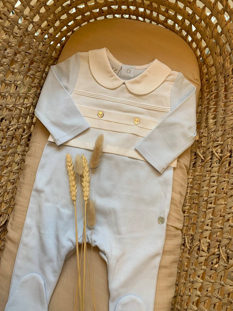 TUTINA IN COTONE CELESTE PAZ RODRIGUEZ