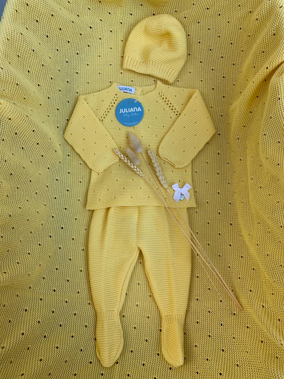 COMPLETO GIALLO IN FILO JULIANA