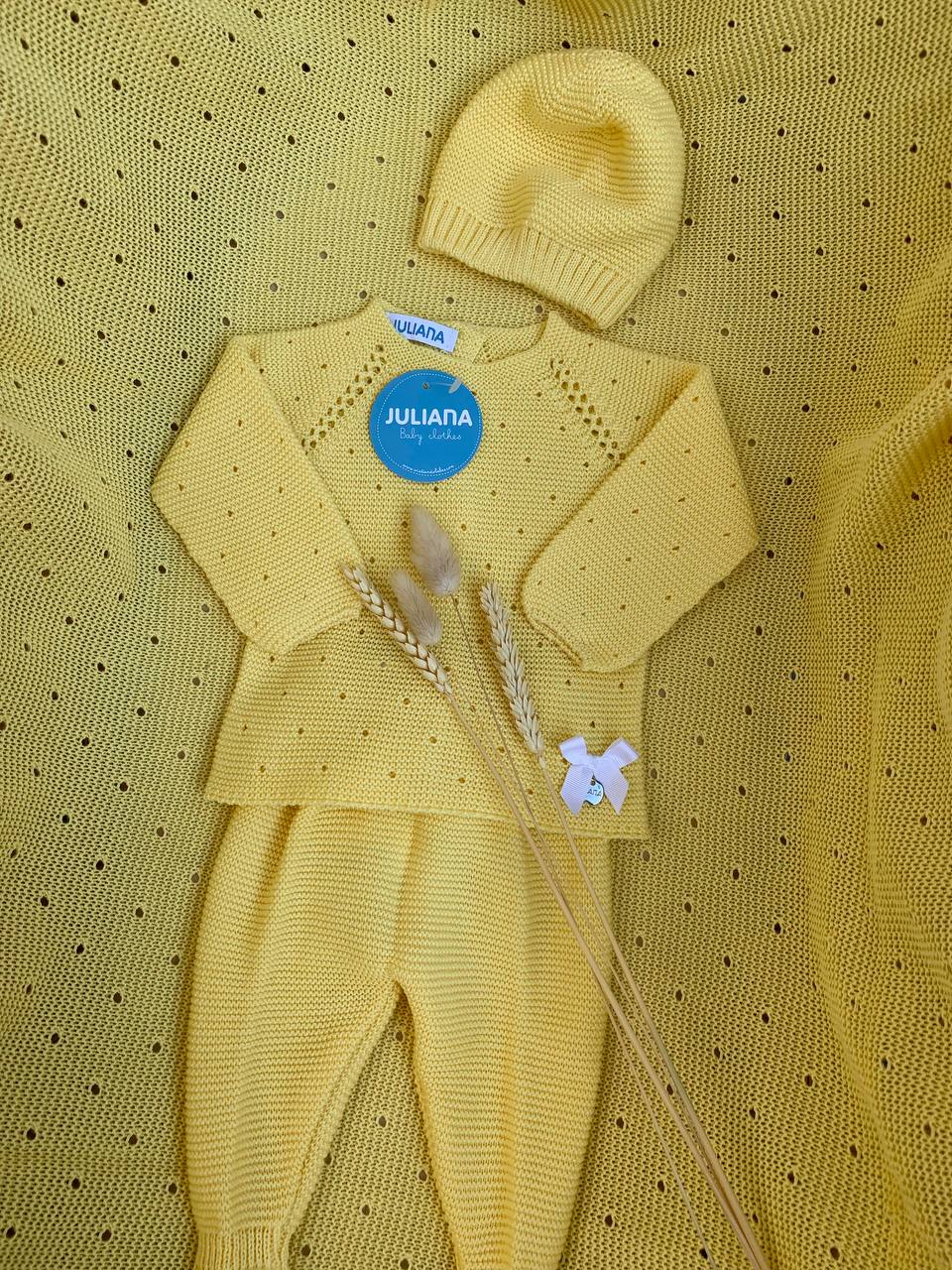 COMPLETO GIALLO IN FILO JULIANA