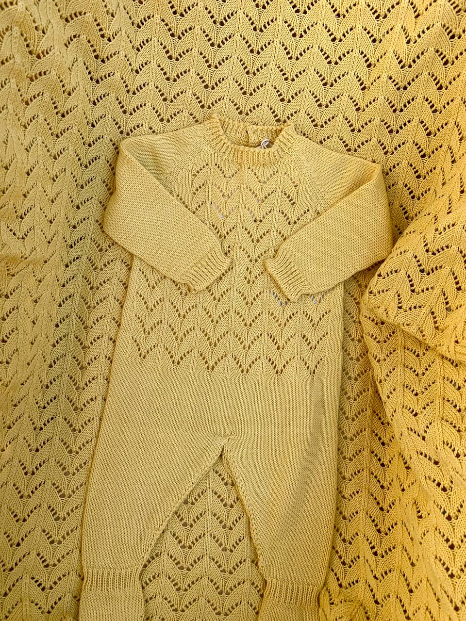 COORDINATO IN FILO GIALLO WEDOBLE