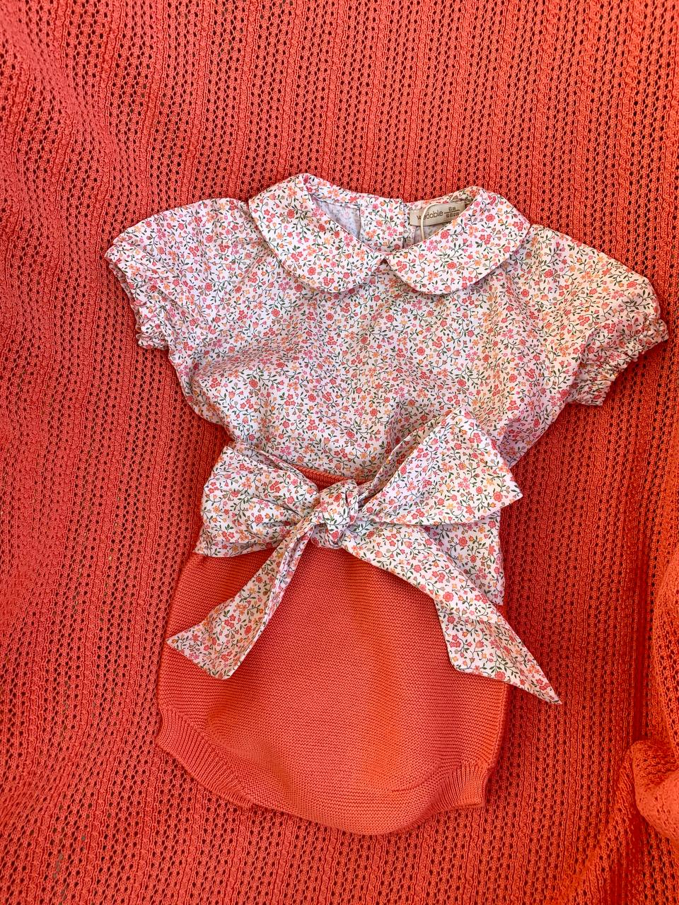 COORDINATO IN FILO ARANCIONE WEDOBLE