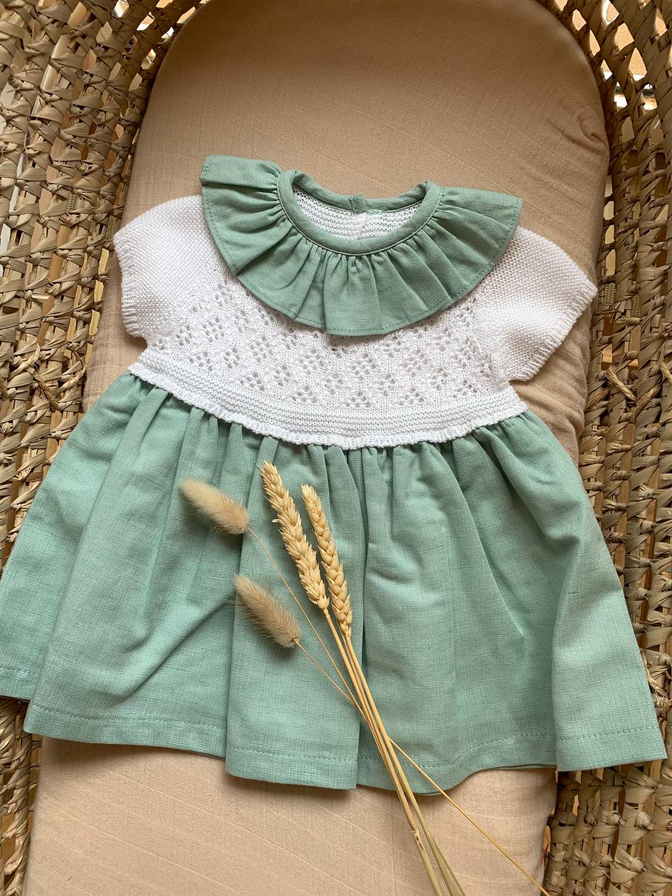 ABITINO IN FILO VERDE BABY FASHION
