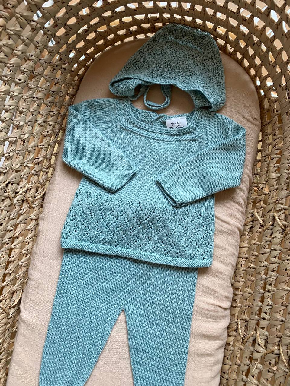 TUTINA SPEZZATA IN FILO VERDE BABY FASHION