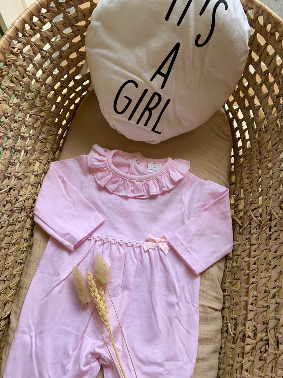 TUTINA ROSA CON COLLETTO ROUGE BABY FASHION