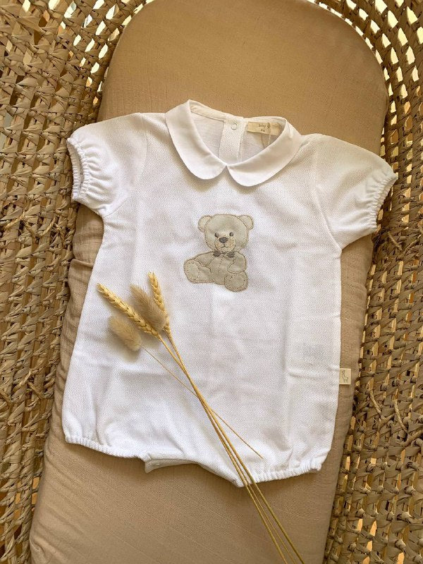 PAGLIACCETTO BIANCO CON ORSETTO BABY GI