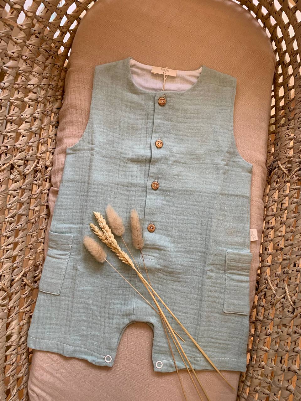 SALOPETTE TUTINA VERDE BABY GI