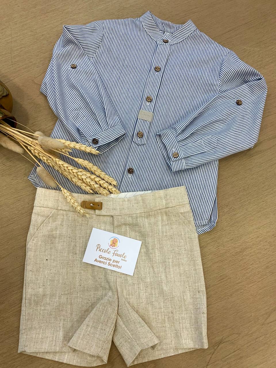 COMPLETO CAMICIA E BERMUDA NAUTICO MARTA Y PAULA