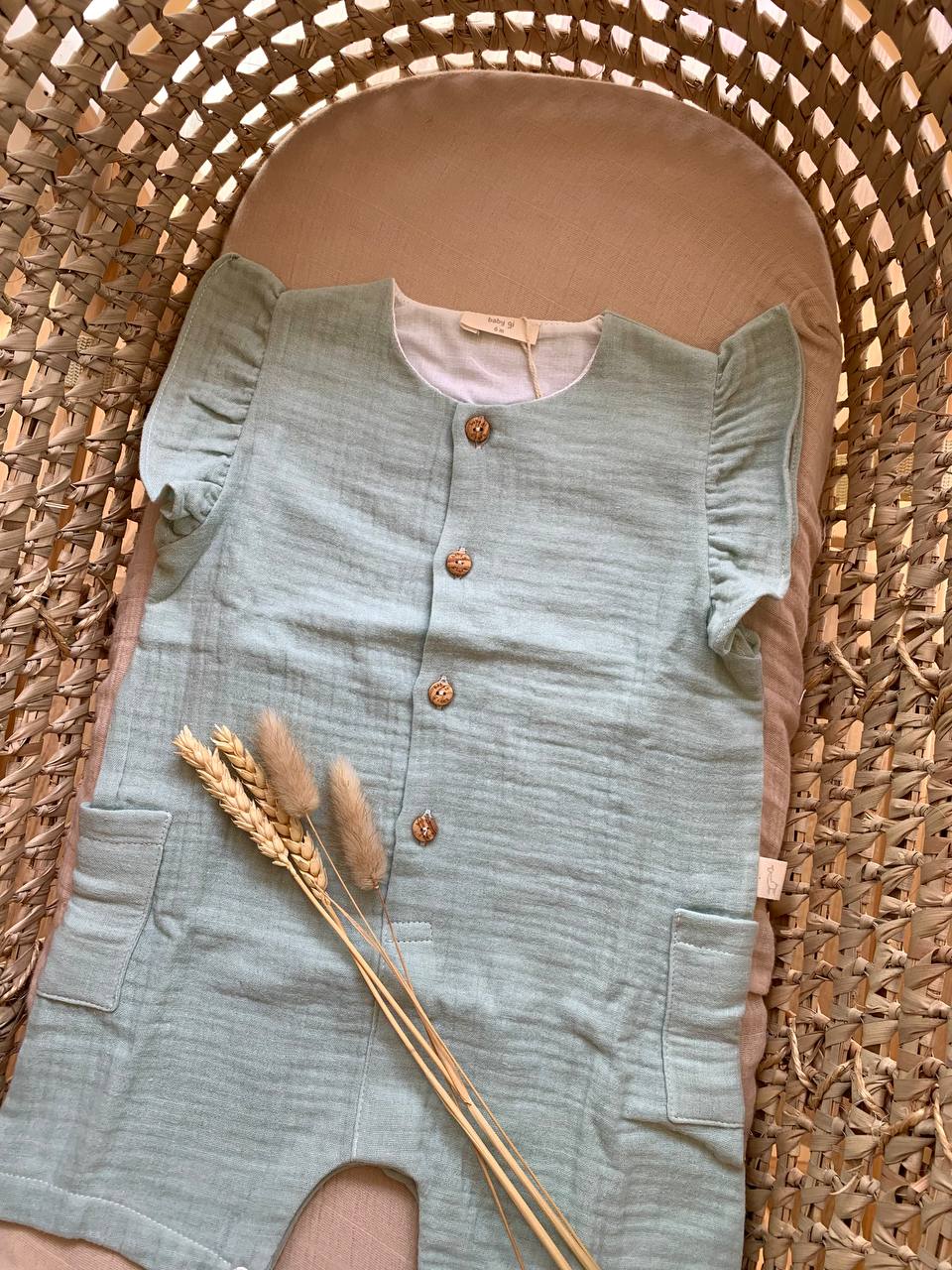 SALOPETTE TUTINA VERDE BABY GI