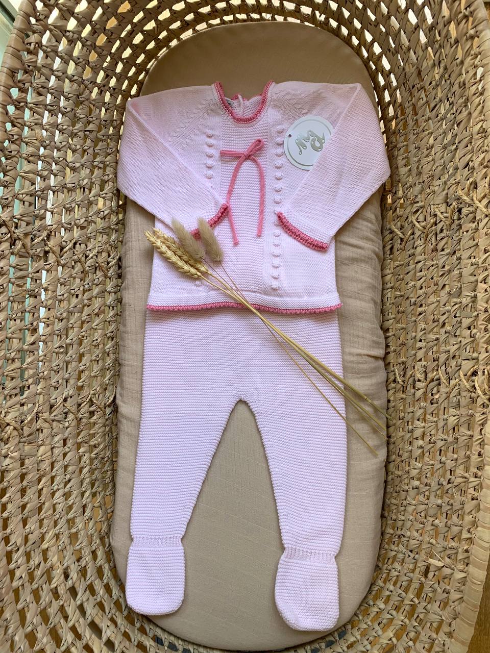 TUTINA SPEZZATA IN FILO ROSA CON FIOCHETTO NICO DINGO