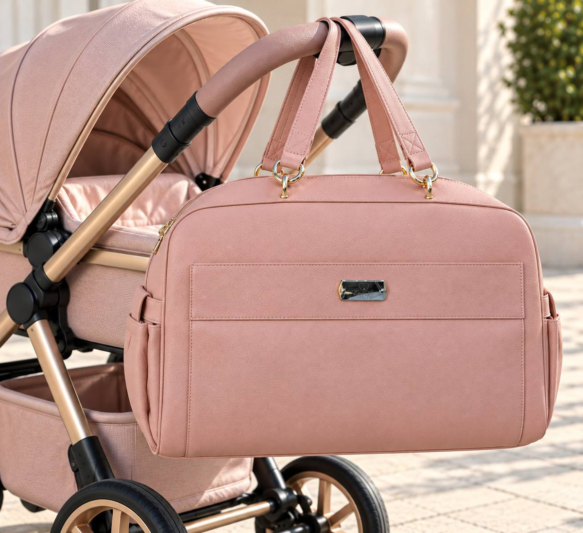 BORSA MAMMA ELEGANCE ROSA CIPRIA BAGYLU