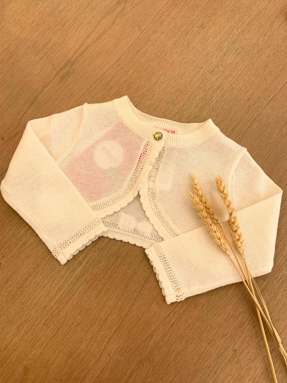 COPRISPALLE IN FILO PANNA BRILLANTINATO BOBOLI