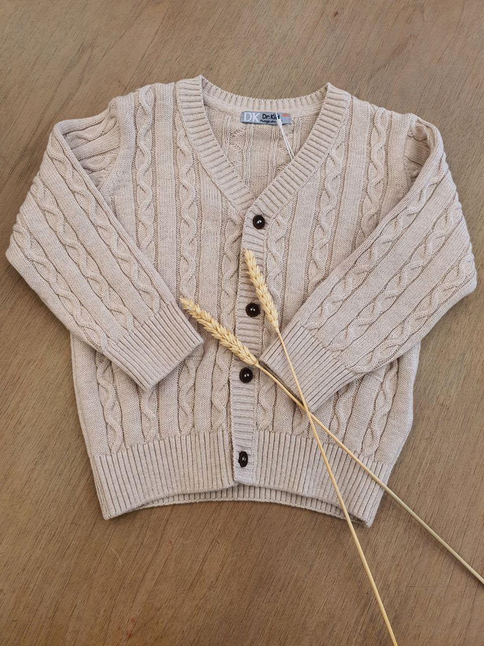 CARDIGAN IN FILO BEIGE DR.KID