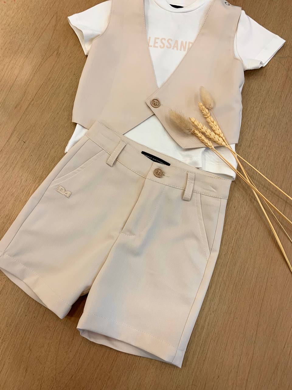 COMPLETO ELEGANTE BEIGE DANIELE ALESSANDRINI