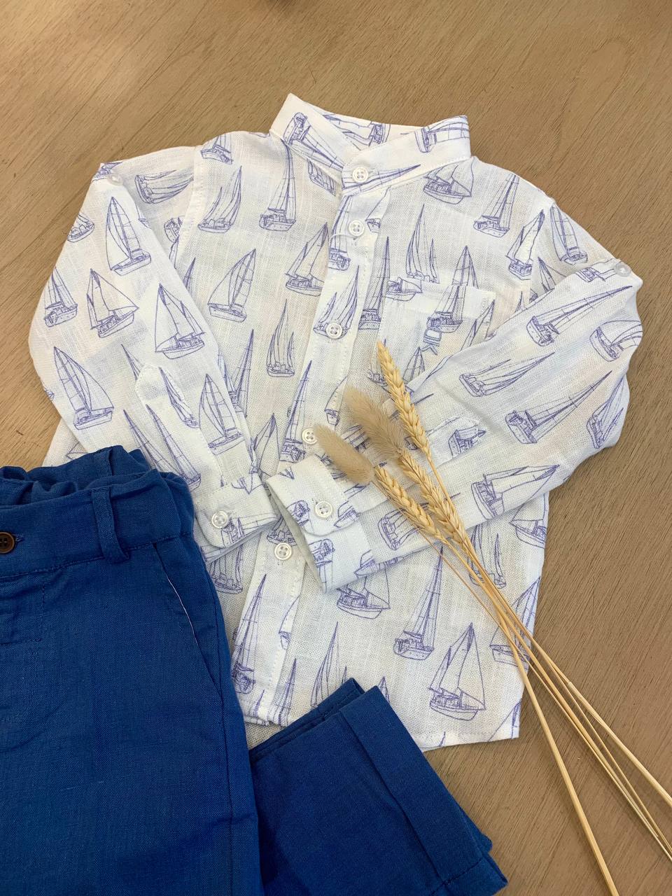 CAMICIA IN LINO BARCHETTE DR. KID