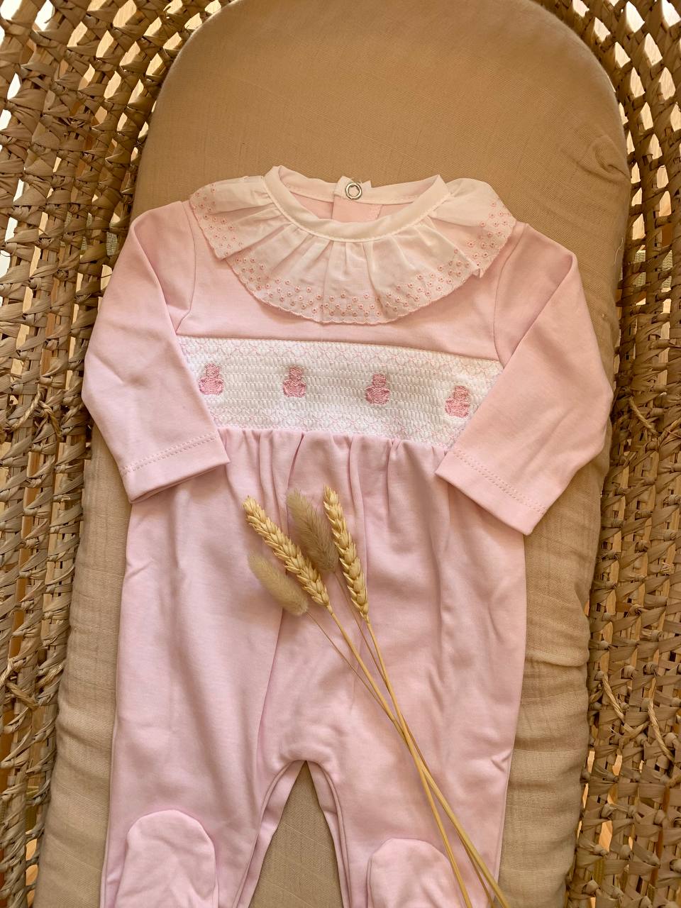 TUTINA IN COTONE ORSETTI ROSA VALENTINA BEBES