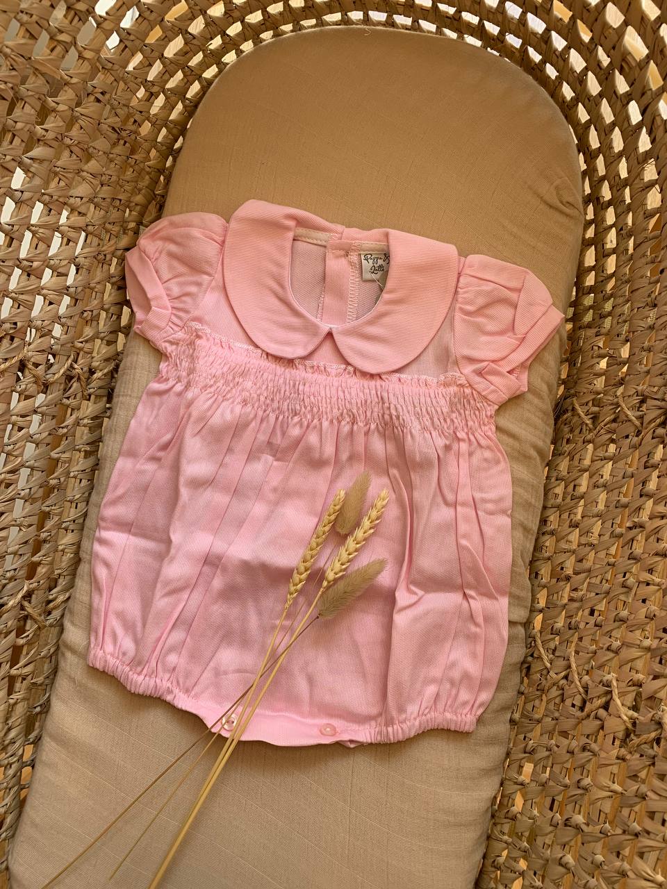 PAGLIACCETTO PIQUET ROSA PAPPA E LATTE