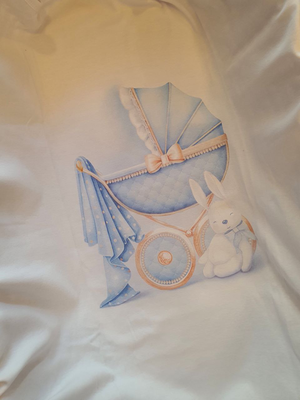 COORDINATO NASCITA AZZURRO CARROZZINA COPERTA LEGGERA FIRST BABY