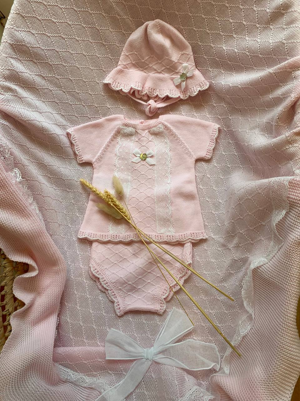 COORDINATO PAGLIACCETTO IN FILO ROSA PAZ RODRIGUEZ