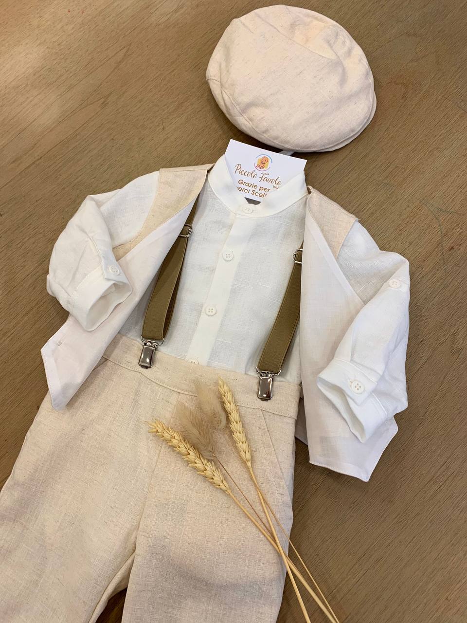 COMPLETO CERIMONIA BEIGE