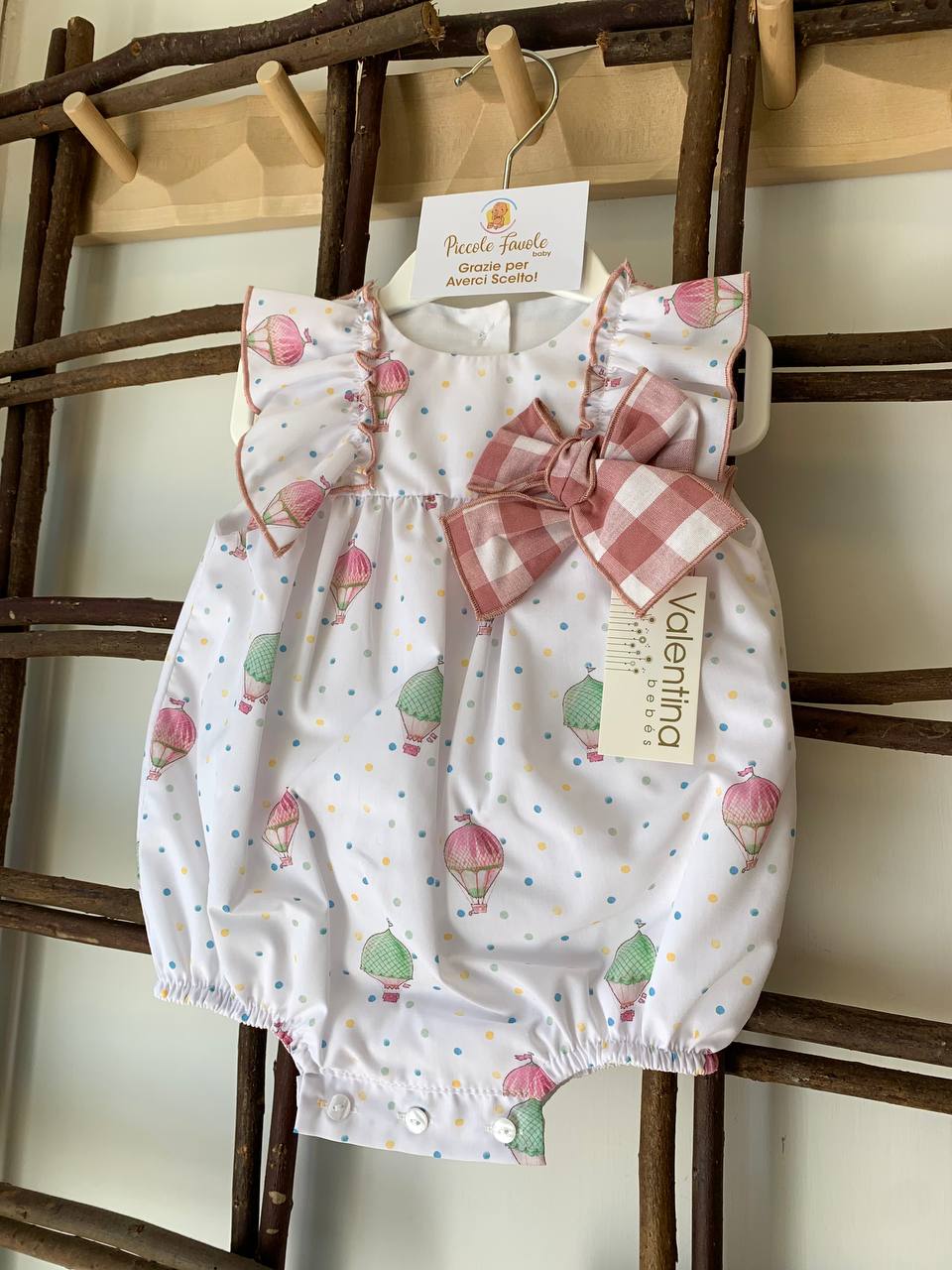 PAGLIACCETTO MONGOLFIERE ROSA VALENTINA BEBES