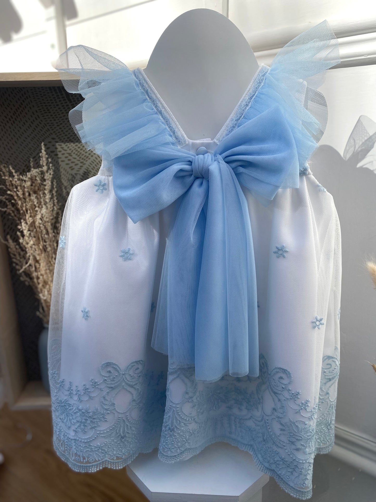 Abito fiocco azzurro