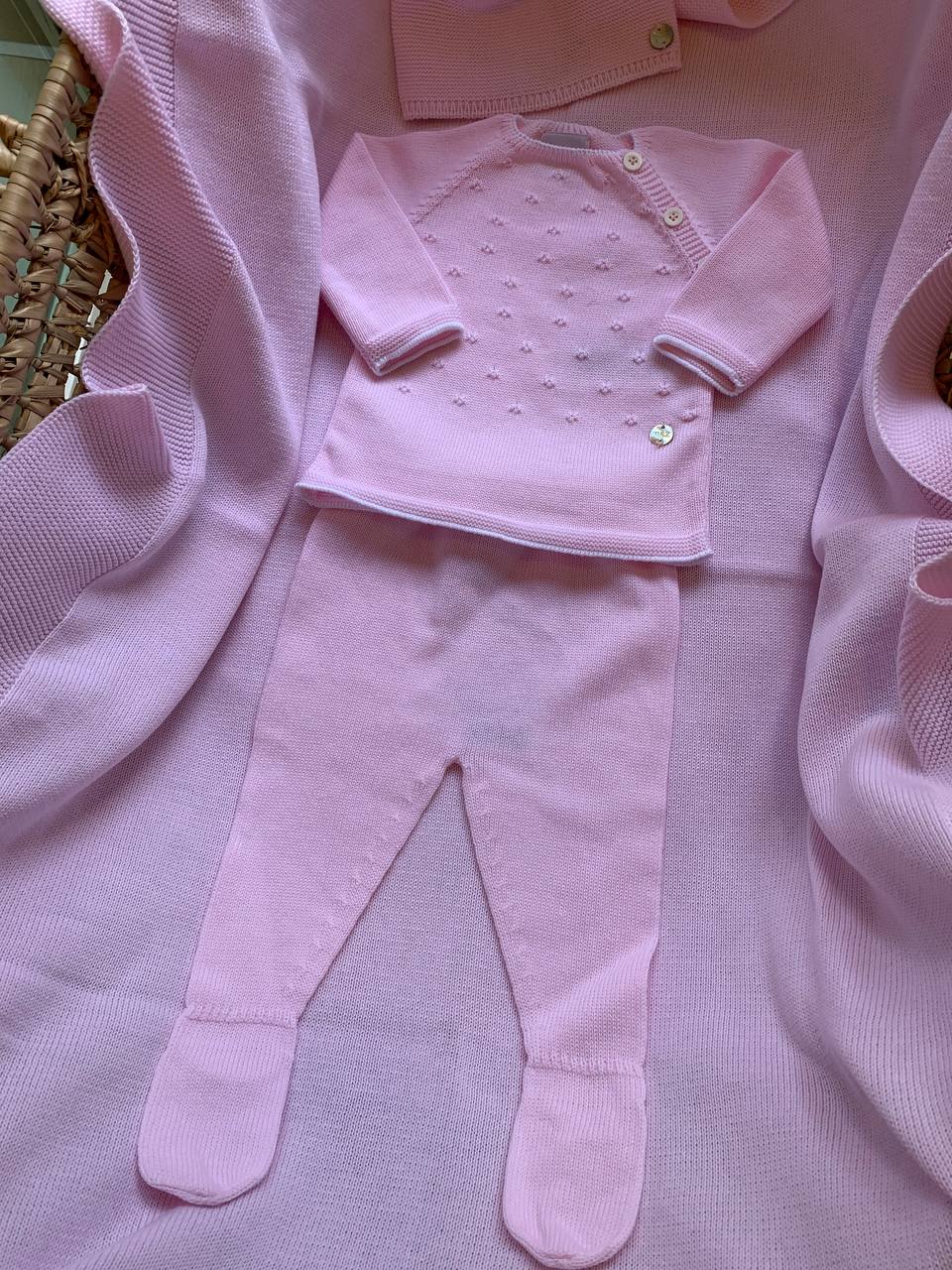 COORDINATO IN FILO ROSA PAZ RODRIGUEZ