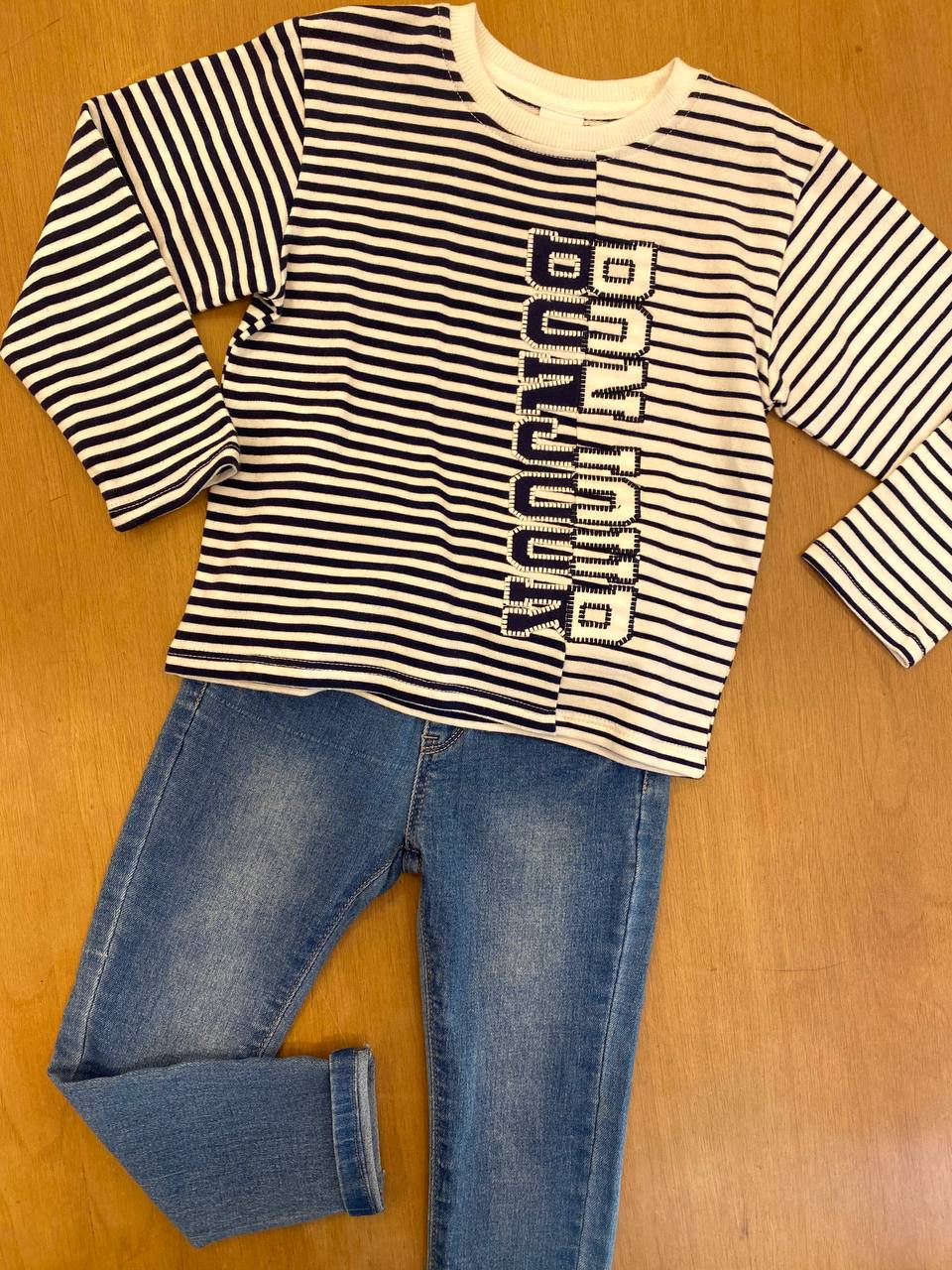 COMPLETO JEANS E MAGLIETTINA