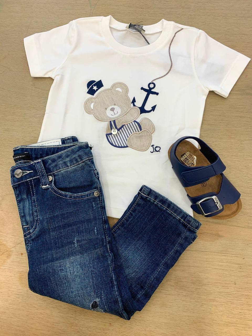 Completo Jeans e T-SHIRT ORSETTO MARINAIO