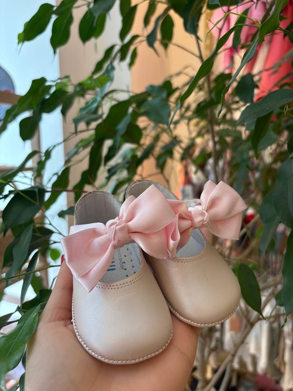 BAMBOLINA ROSA CON FIOCCO ALLA CAVIGLIA INDICE CULLA