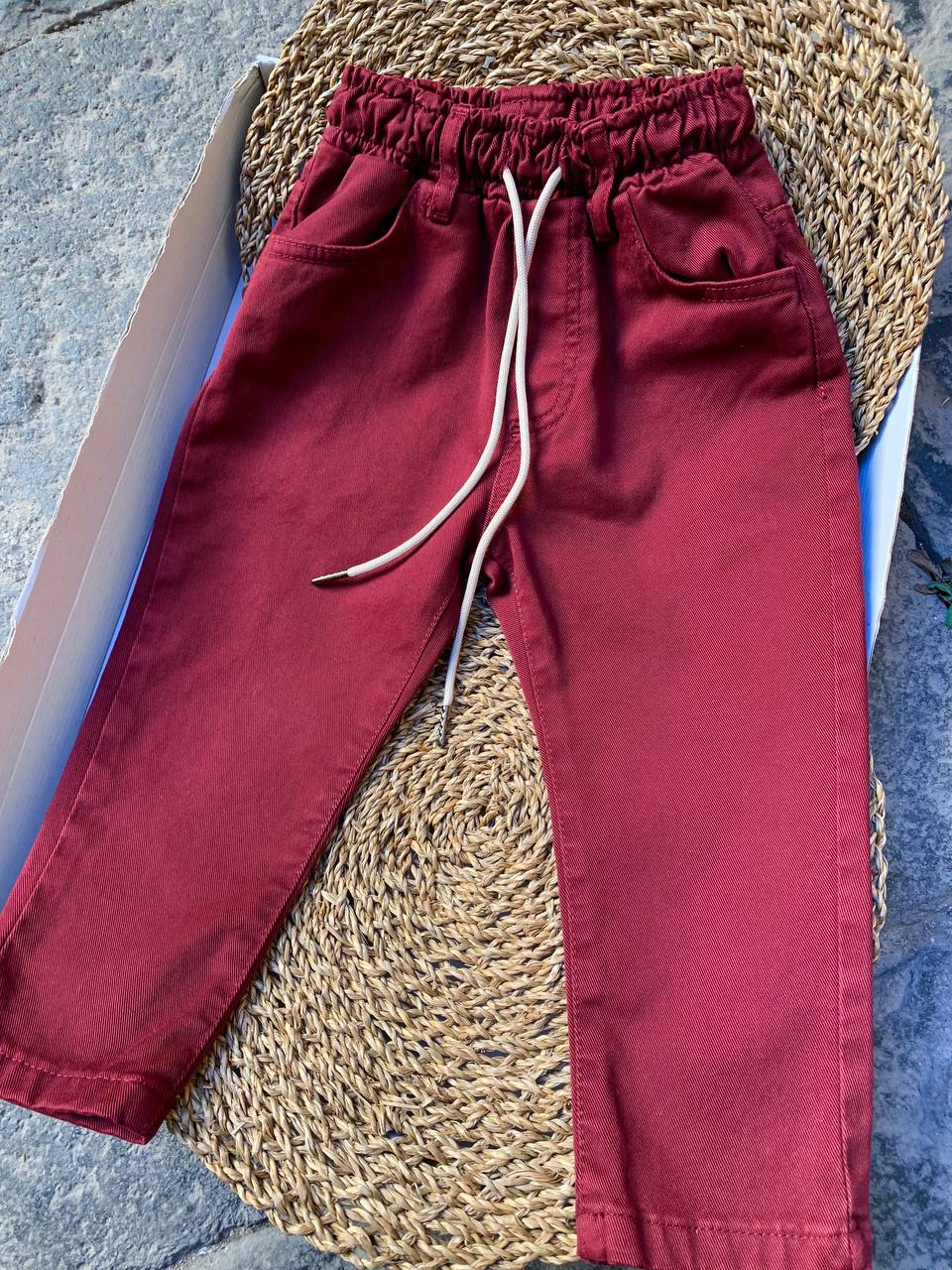 Pantalaccio bordeaux NEVER TOO