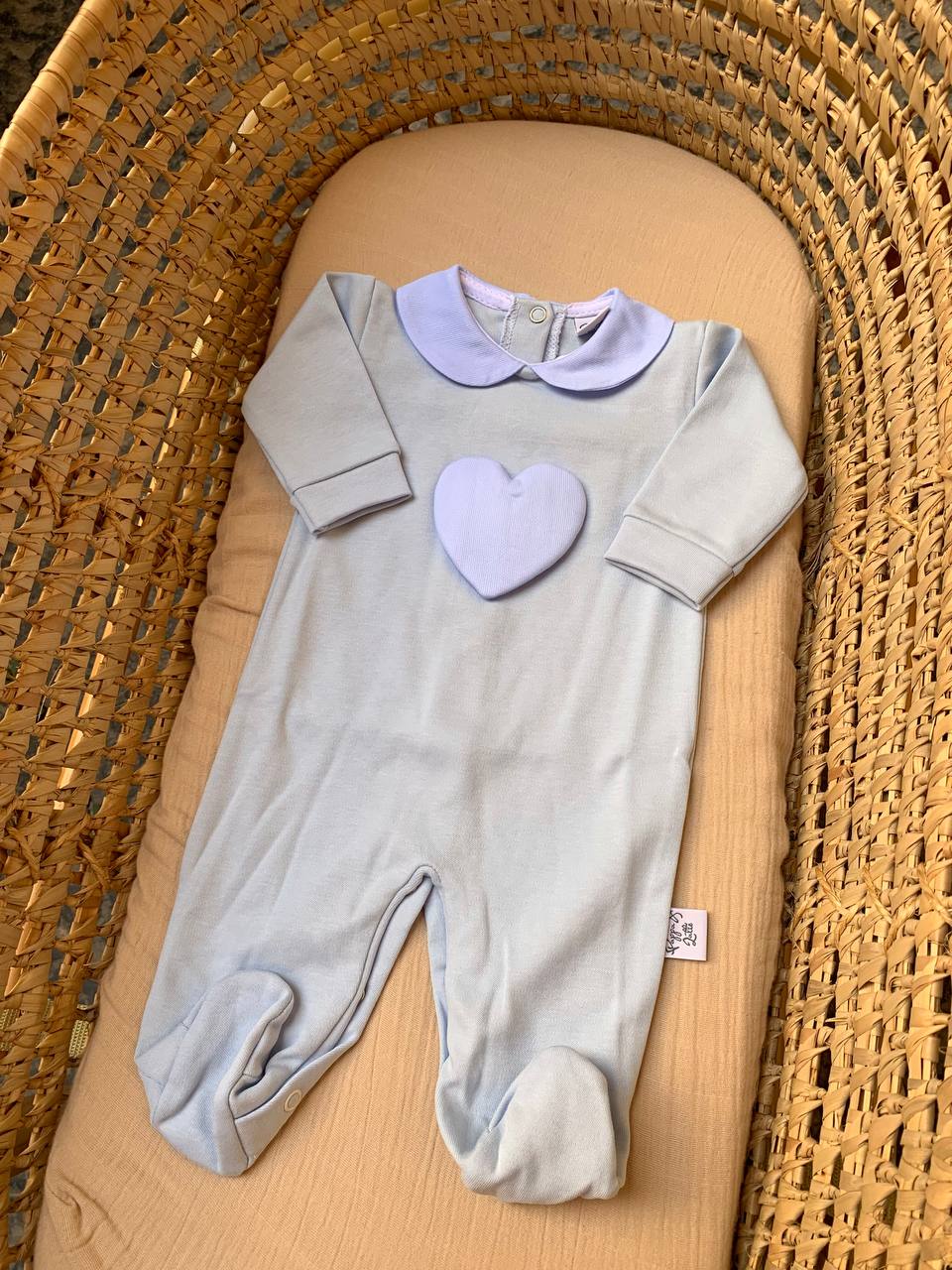 Tutina Cuore Celeste Pappa & Latte