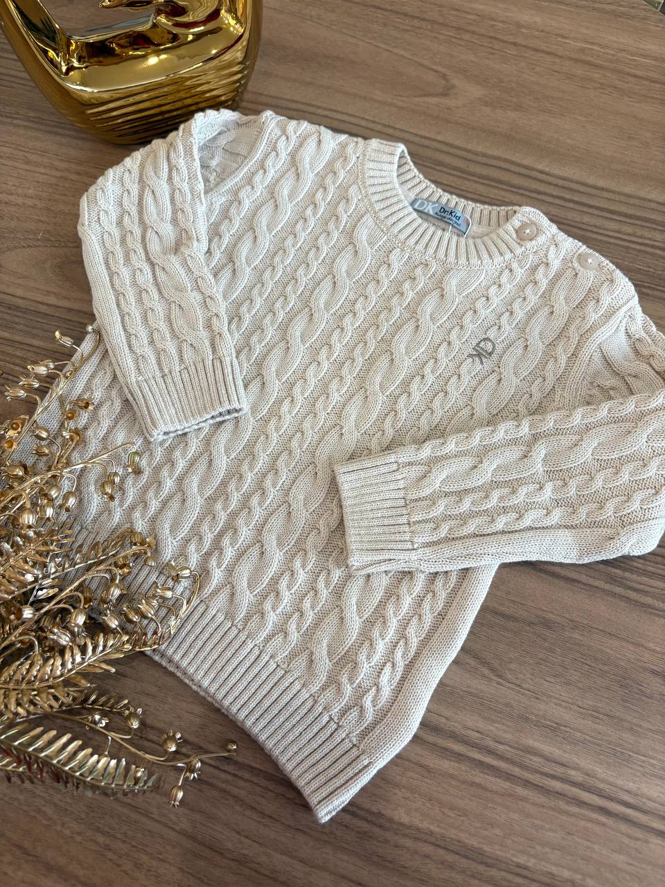 Maglioncino TRECCIA BEIGE DR KID