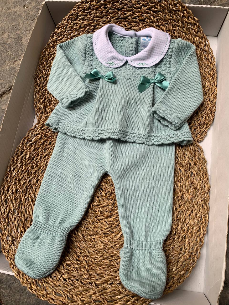 Tutina spezzata FIOCHETTI VERDE SARDON