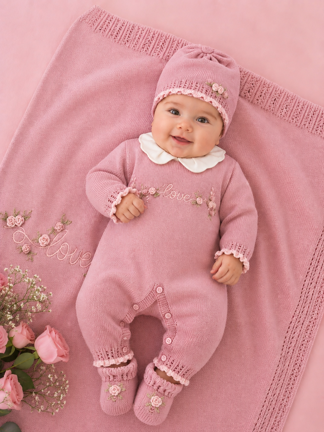 Coordinato ROSA ANTICO "LOVE"MARLÙ
