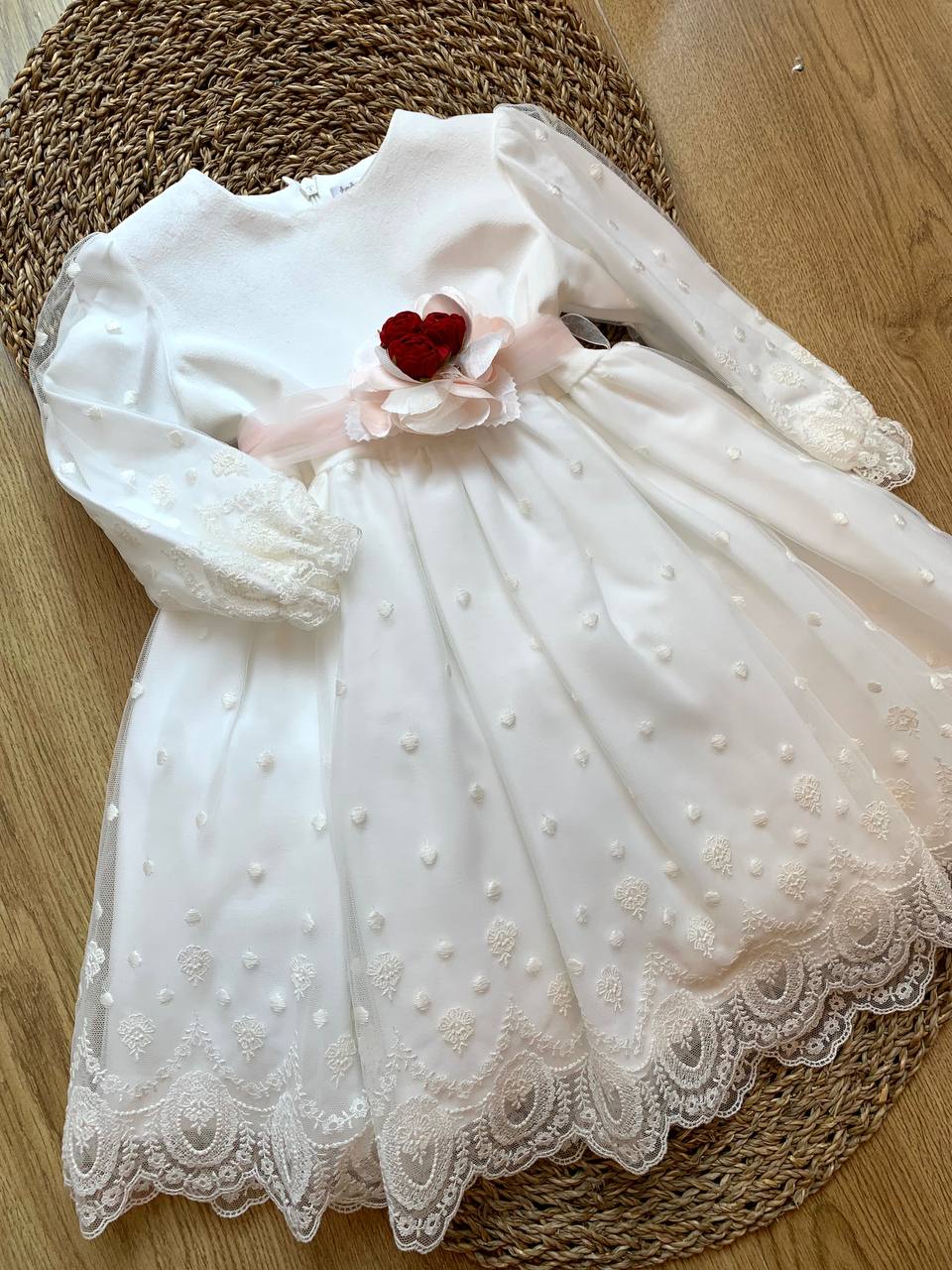 Abito Battesimale PANNA E CIPRIA CHRISTMAS TETO E TATTA