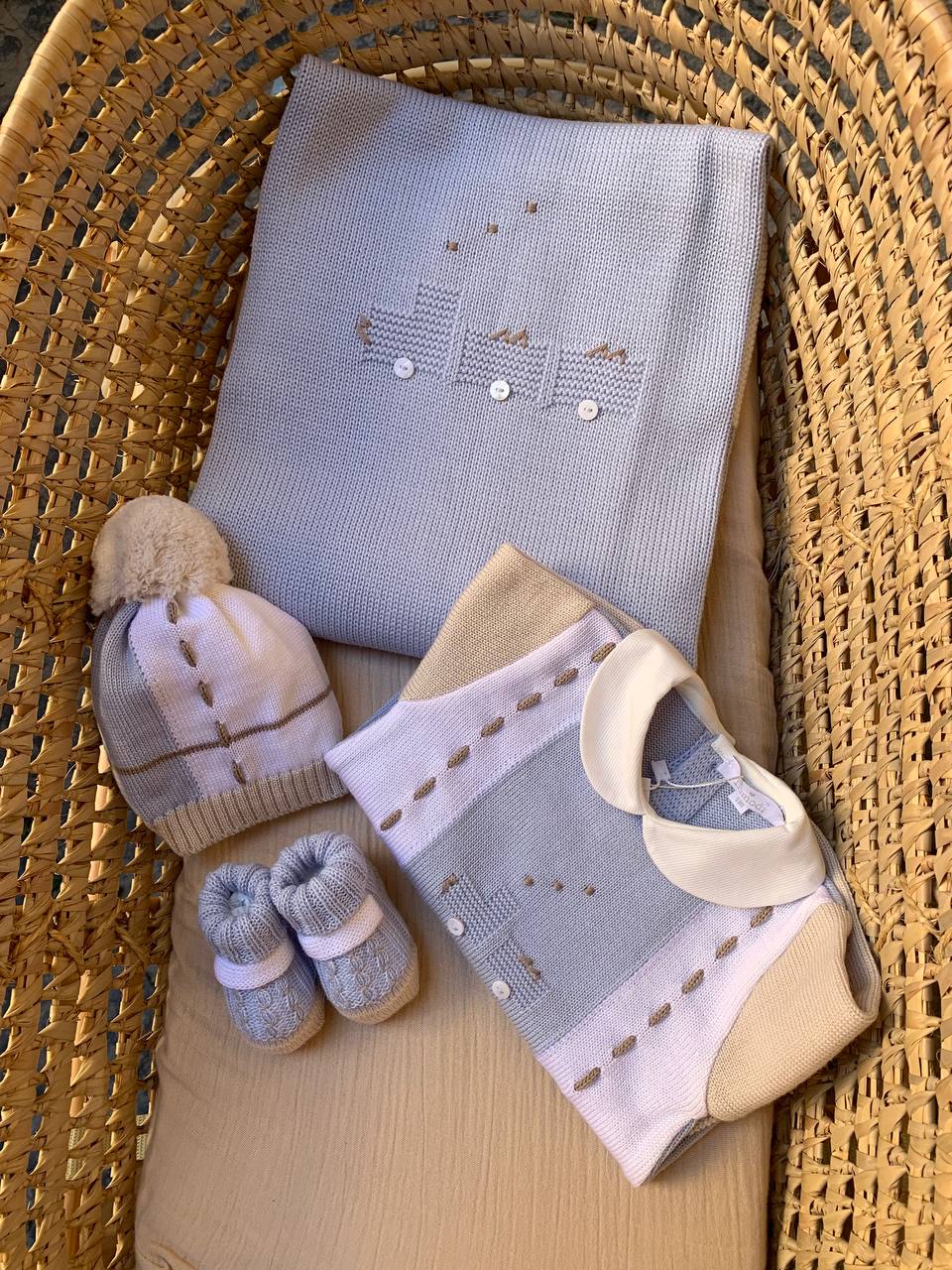 Coordinato Cielo BEIGE E LATTE TRENINO