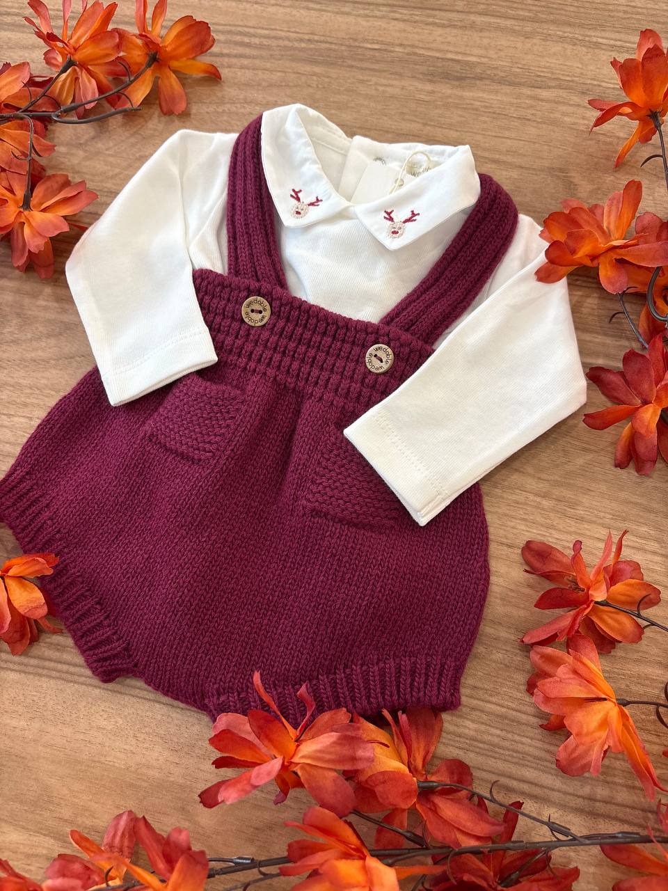 Salopette e BODY RENNA BORDEAUX WEDOBLE