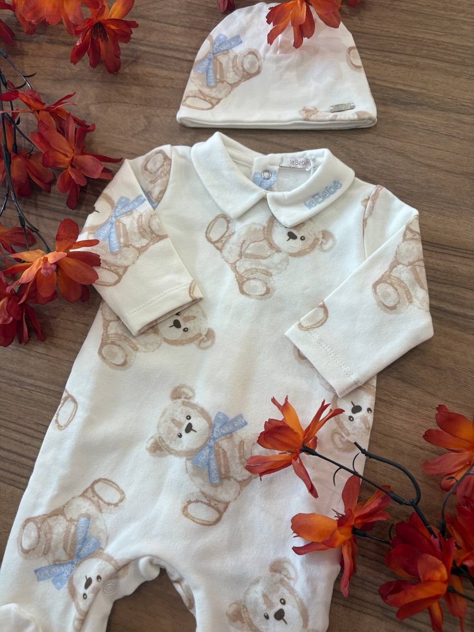 Tutina e CAPPELLINO ORSETTI CELESTE LE BEBÉ